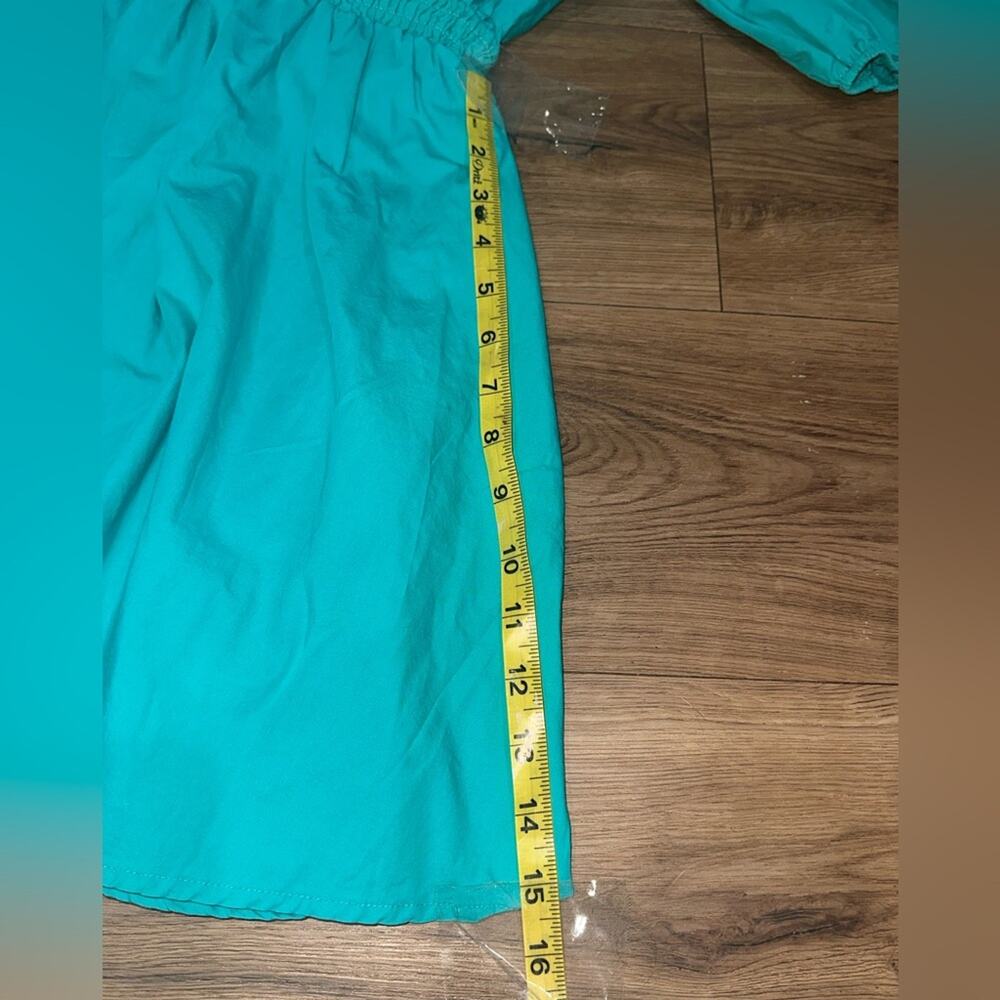 Fantastic Fawn Flamingo Sequin Teal Dress – Women’s Size Medium - Picture 8 of 8